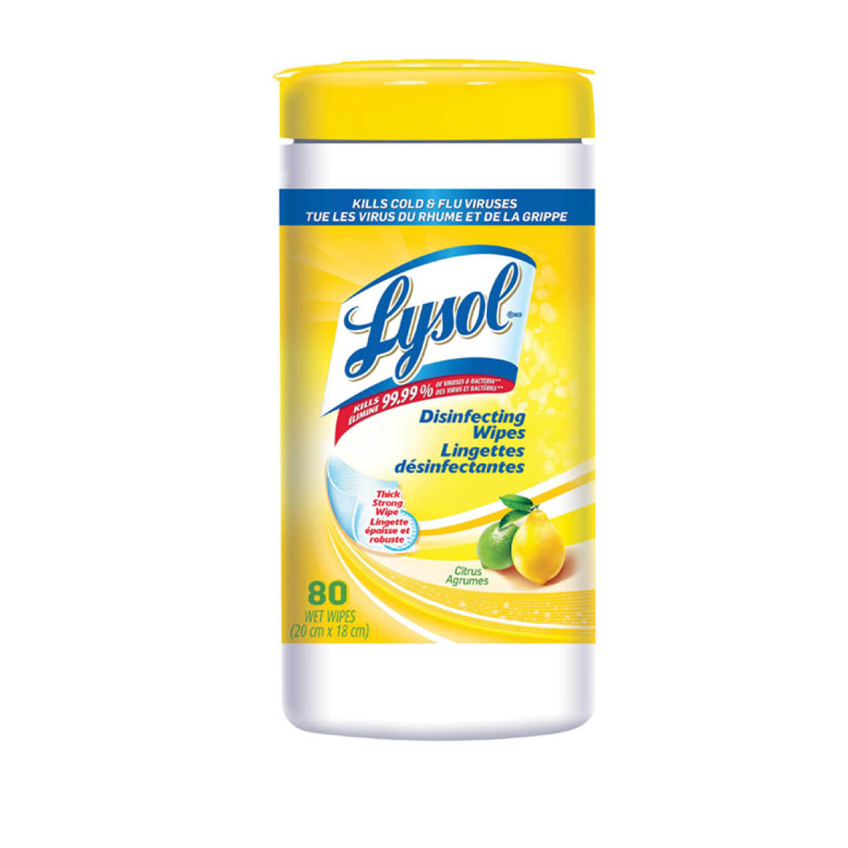 Lysol Wipes - Citrus Scent, 80 wipes