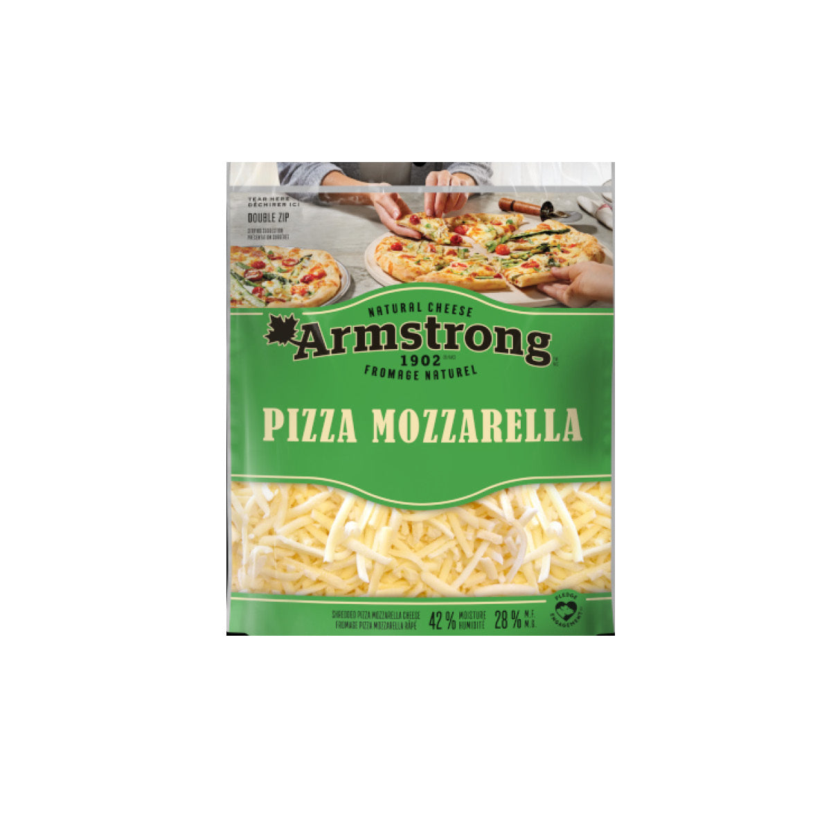Armstrong Shredded Pizza Mozzarella Cheese, 500g