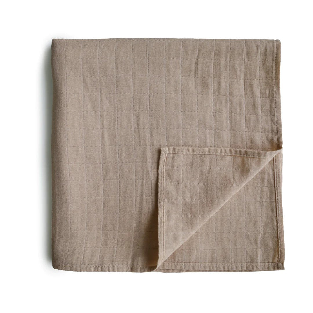 Muslin Swaddle Blanket, Natural
