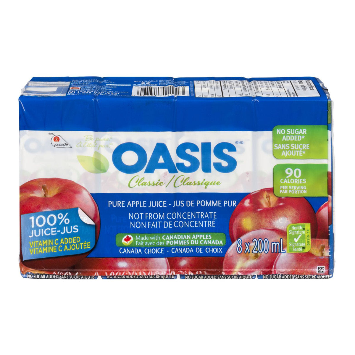Oasis Apple Juice, 8x200ml