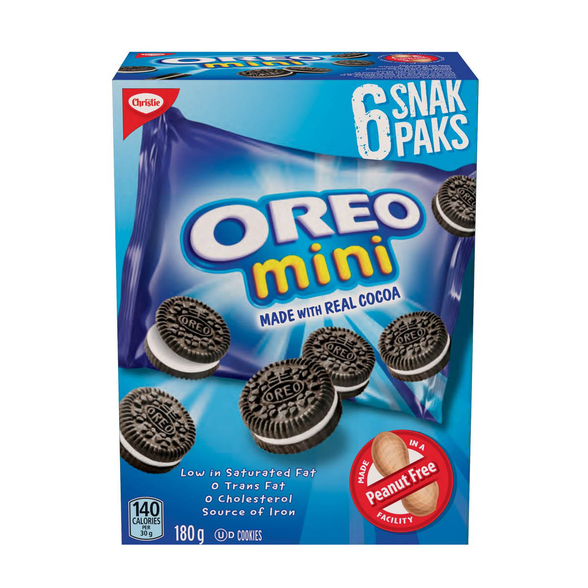 Christie Cookies Mini Oreo Snack Pack, 180g