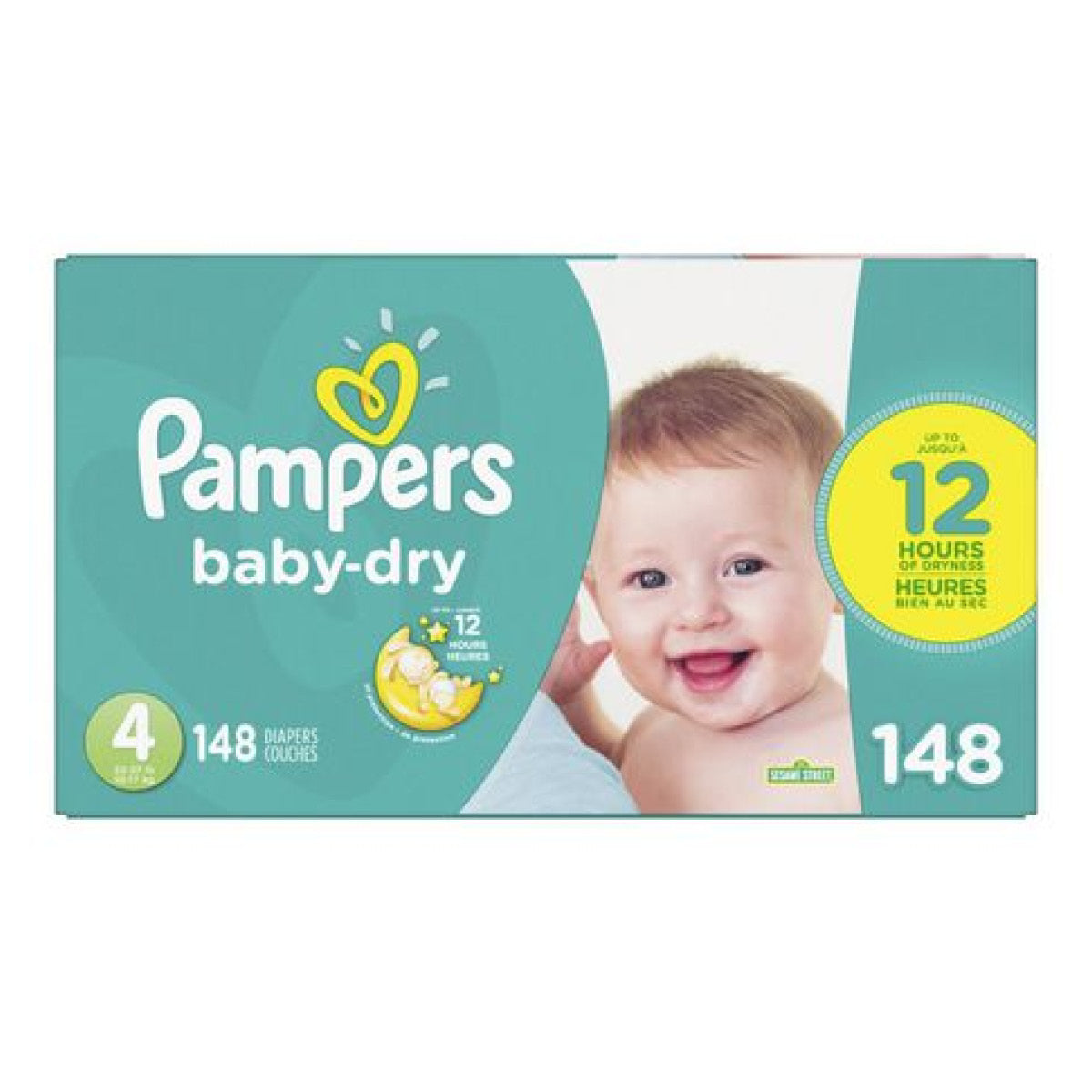 Pampers Baby-Dry Diapers Size 4, 148pk