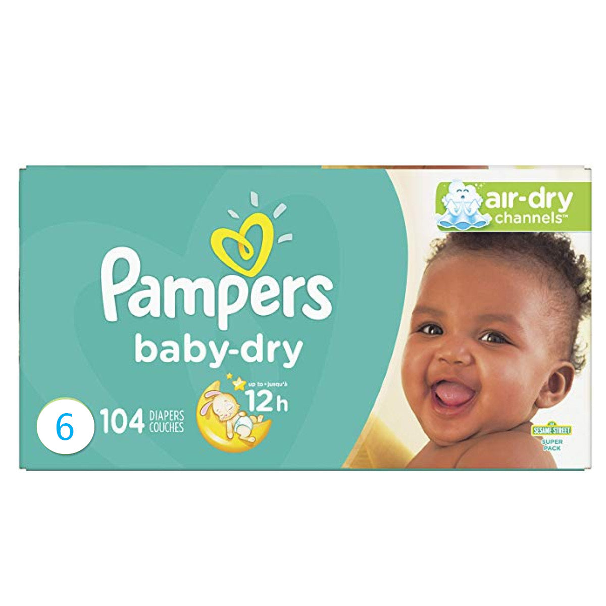 Pampers Baby Dry Diapers Size 6, 108pk