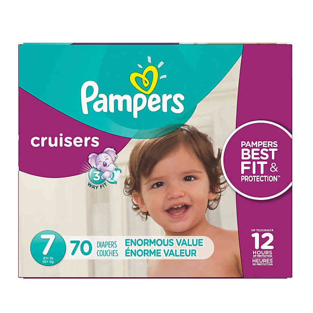 Pampers Cruisers Diapers Size 7, 44pk