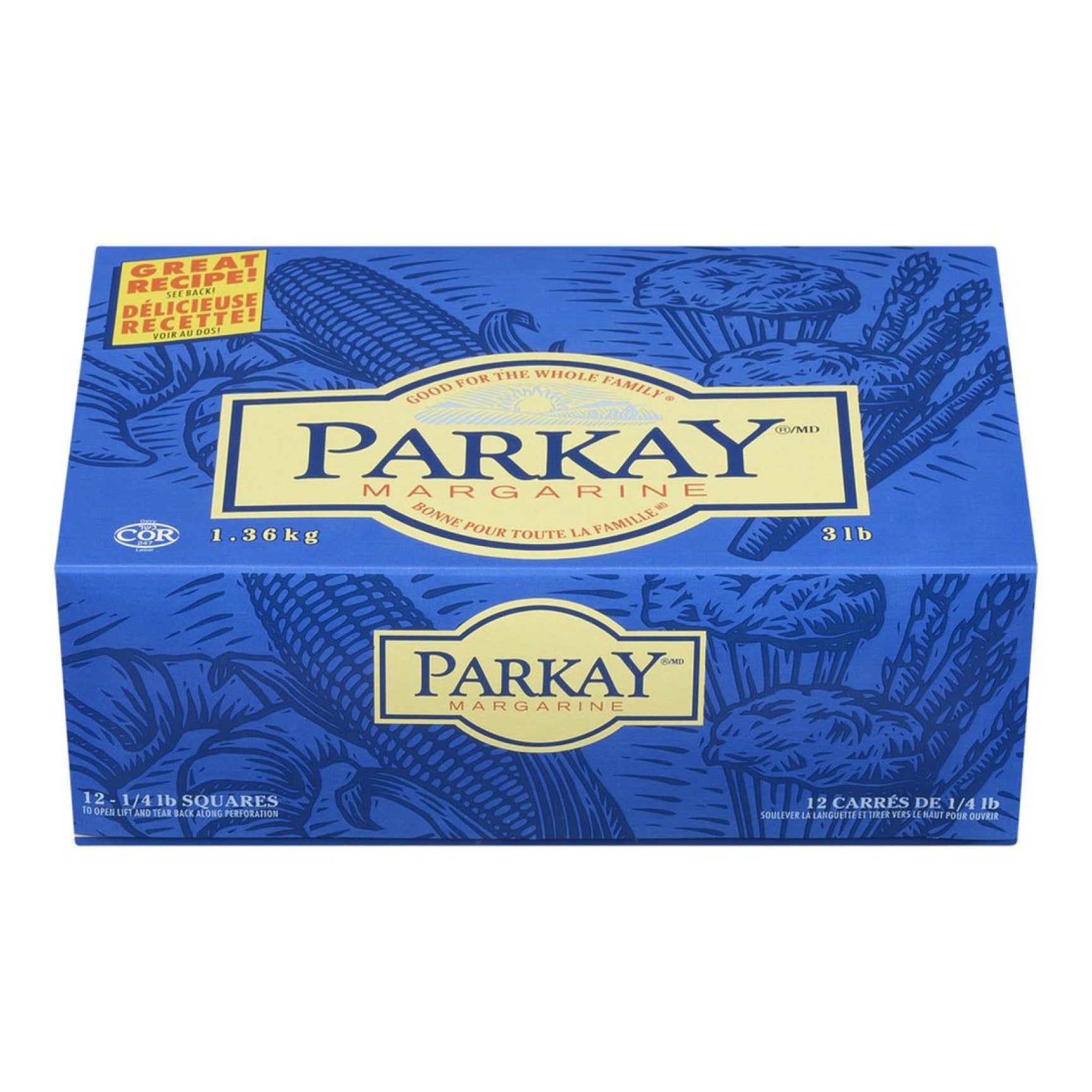 Parkay Margarine Quarters, 1.36kg