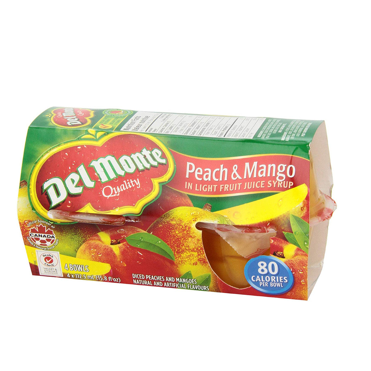 Del Monte Peach Mango Cups, 4x112.50ml