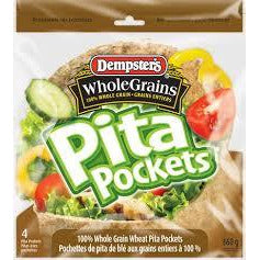 Dempster's Pita Pockets Whole Grain, 360 g