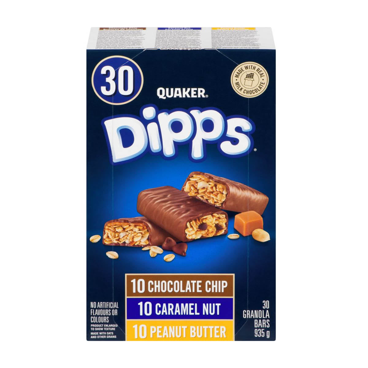 Quaker Dipps Granola Bars Variety Pack, 30pk, 935g