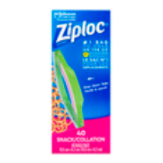 NEW Ziploc Snack Bags, 40 EA