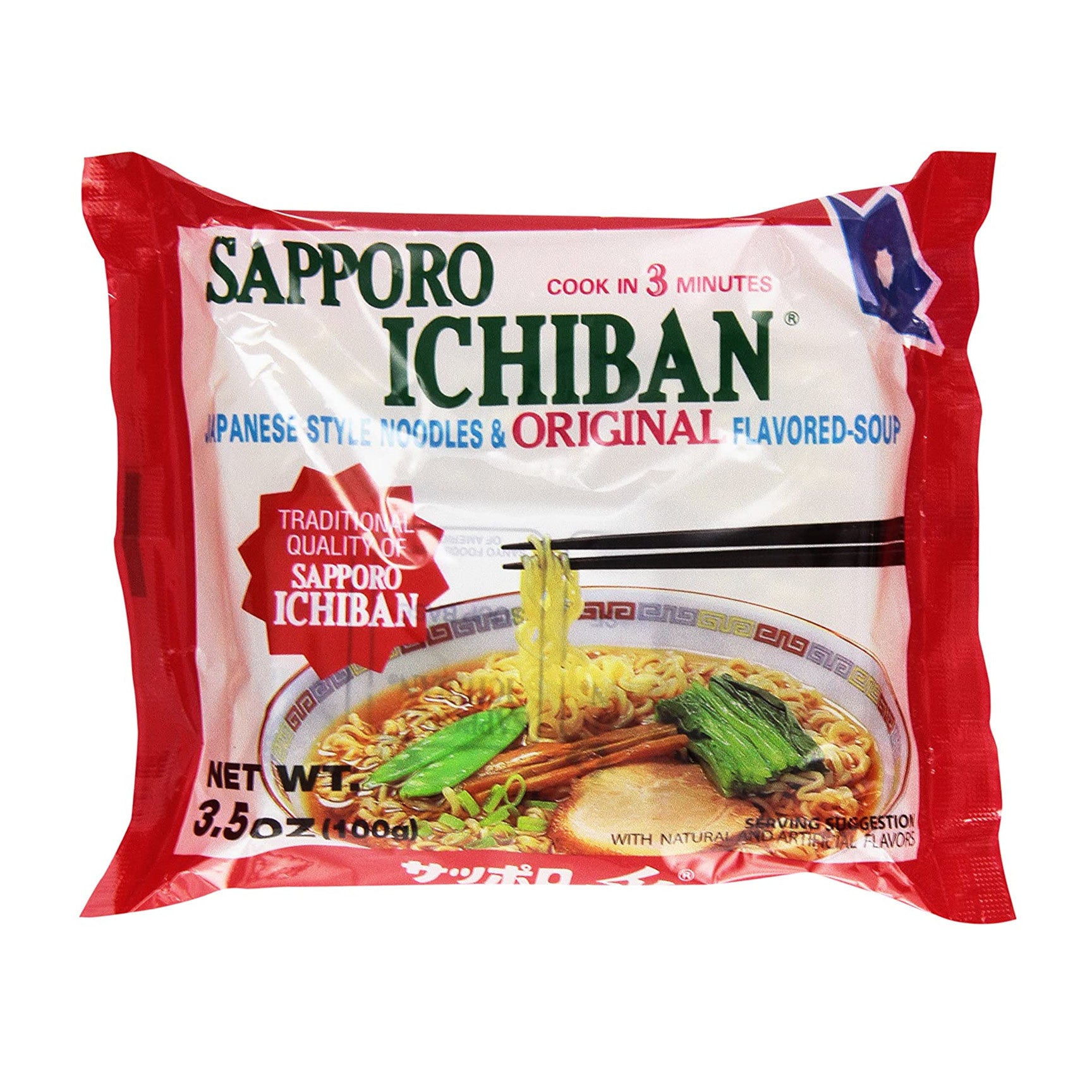 Sapporo Ichiban Noodles Original, 100G