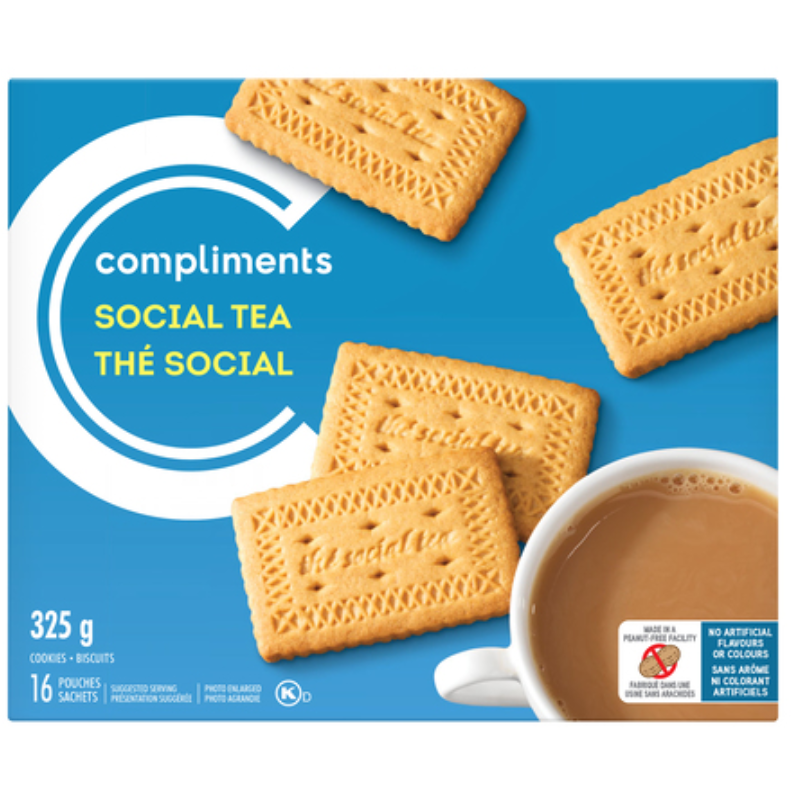 Compliments Social Tea Cookies, 325g