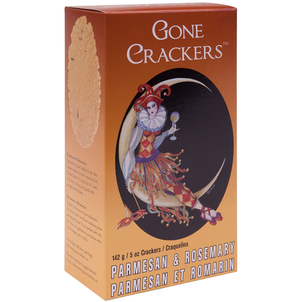 GONE Parmesan & Rosemary Crackers, 142g