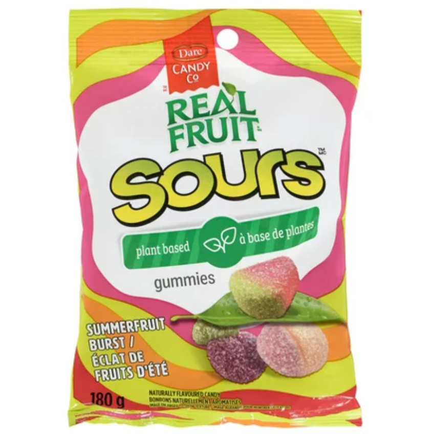 Dare Real Fruit Sours, Summerfruit Burst, 350g