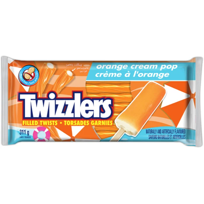 Twizzlers Orange Twist Cream Pop, 311g