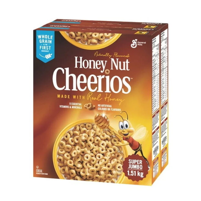 CASE LOT Honey Nut Cheerios 1.51 Kg