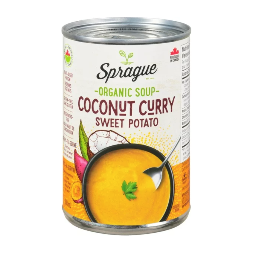 Sprague Coconut Curry Sweet Potato Soup, 398 ml