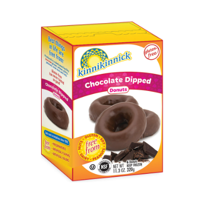 New Kinnikinnick Chocolate Dipped Donuts Gluten Free