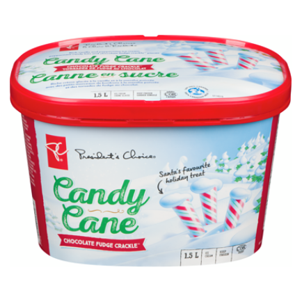 PC Candy Cane Chocolate Fudge Crackle Ice Cream 1.5L