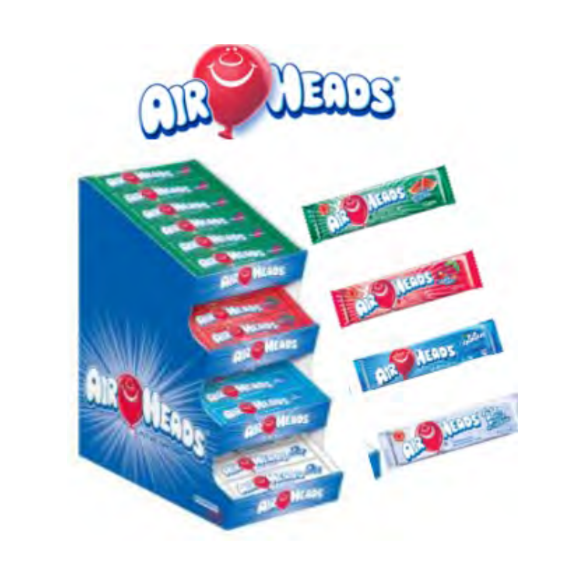 Airheads Assorted Candy, 144 PPK