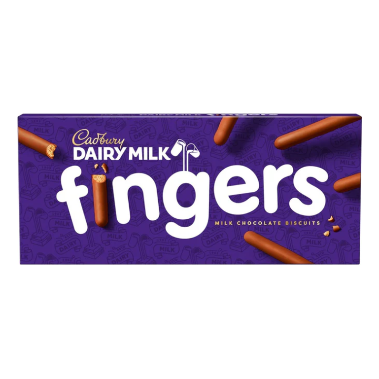 Cadbury Fingers Milk Chocolate Cookies, 114g