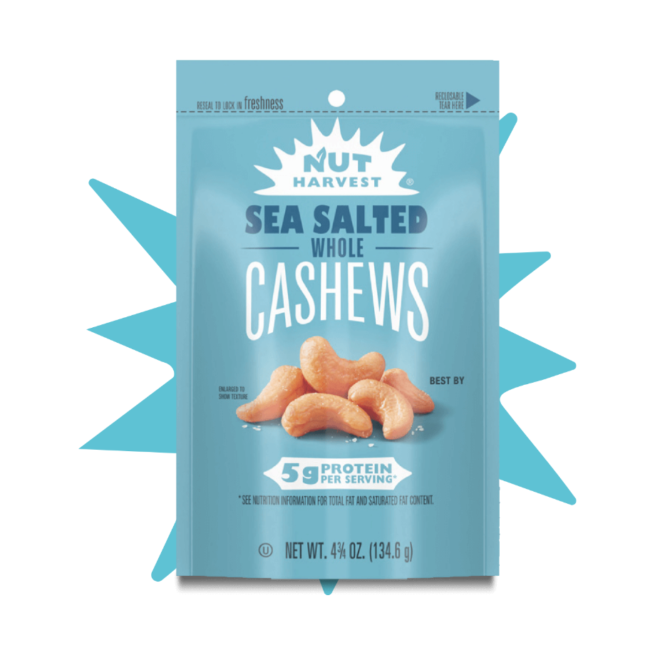 Nut Harvest Sea Salted Cashews, 90g