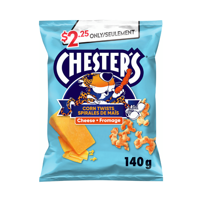 Chester's Cheese Flavoured Corn Twists, 140g