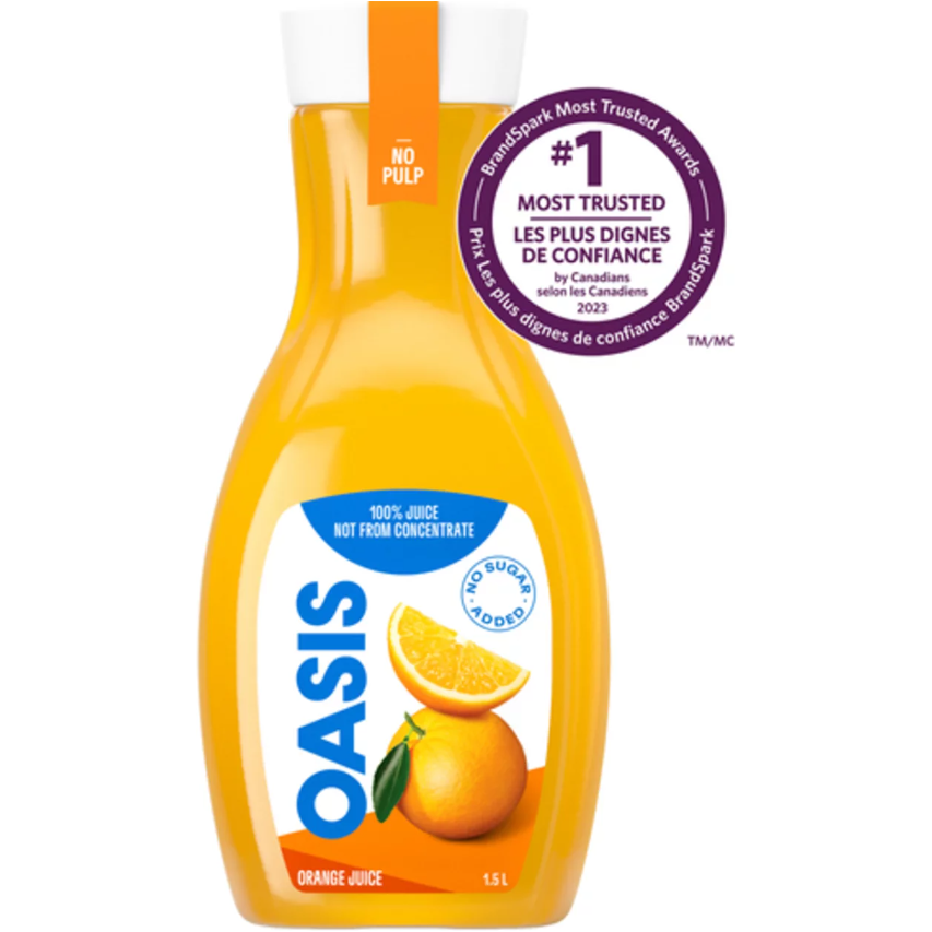 Oasis Orange No Pulp Juice 1500 ml