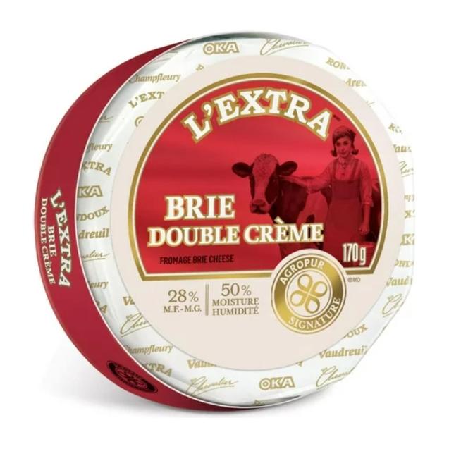 Agropur Signature L'Extra Double Cream Brie Cheese 170 g