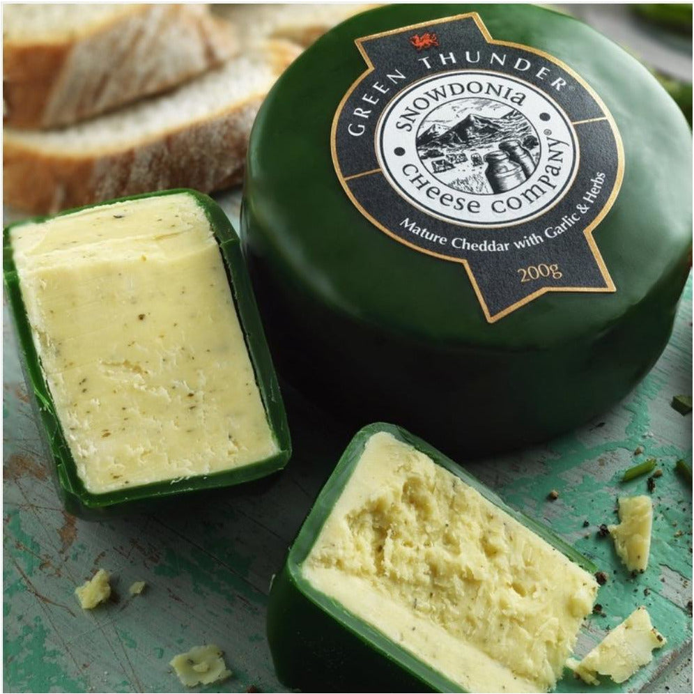 Snowdonia Green Thunder Cheddar Cheese, 200g