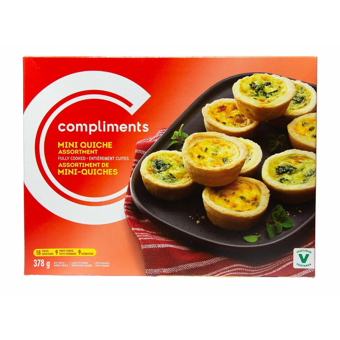 Compliments Mini Quiche Assortment, 378g