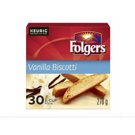 Folgers Vanilla Biscotti K-Cup 30 pack, 270 g