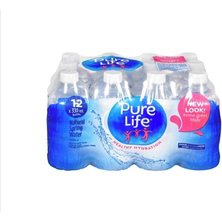Nestle Pure Life Spring Water, 12 x 330 ml