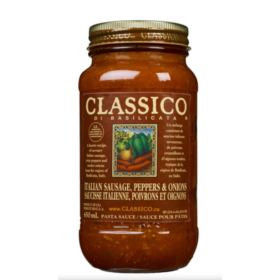 Classico Italian Sausage, Peppers & Onions Sauce, 650 mL