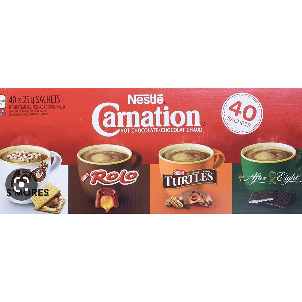 CASE LOT Carnation Hot Chocolate Variety Pack, 40-count