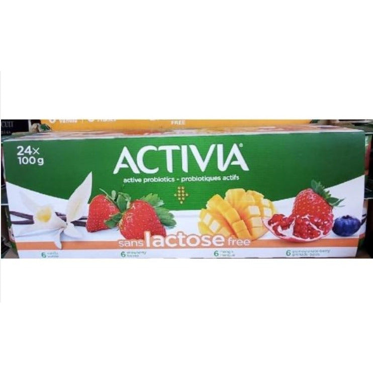 CASE LOT Activia Lactose Free Yogurt 24x100g