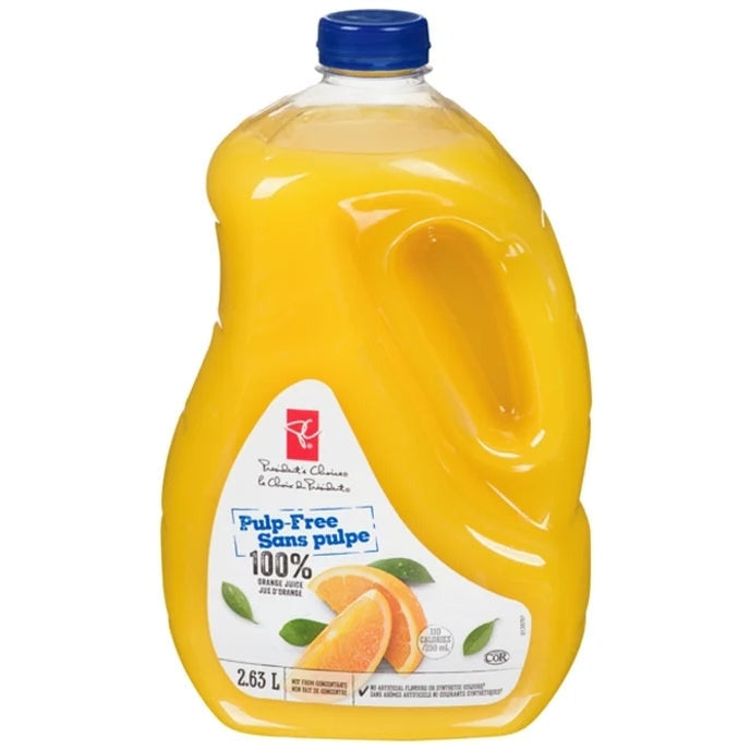 President's Choice Orange Juice No Pulp 2.5 L