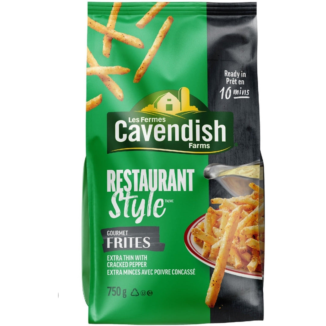 Cavendish Restaurant Style Extra Thin Fries, 750g bag