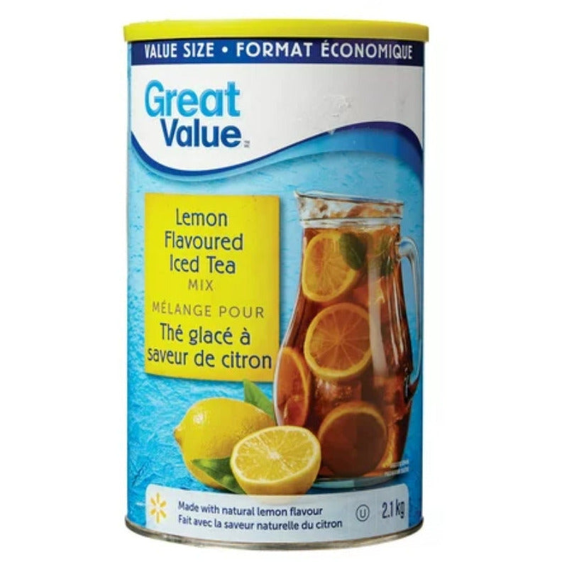 Great Value Iced Tea Drink Mix, Natural Lemon Flavour, 2.1kg