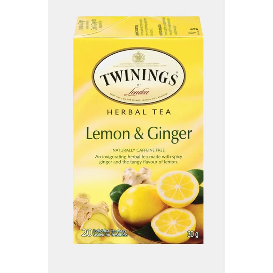 Twinings Herbal Lemon & Ginger Tea, 20 bags