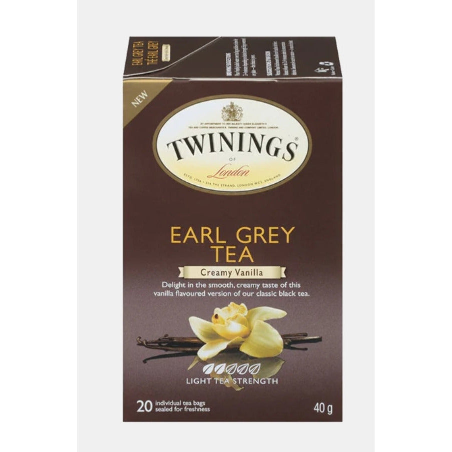 Twinings Creamy Vanilla Earl Grey Tea, 20 bags