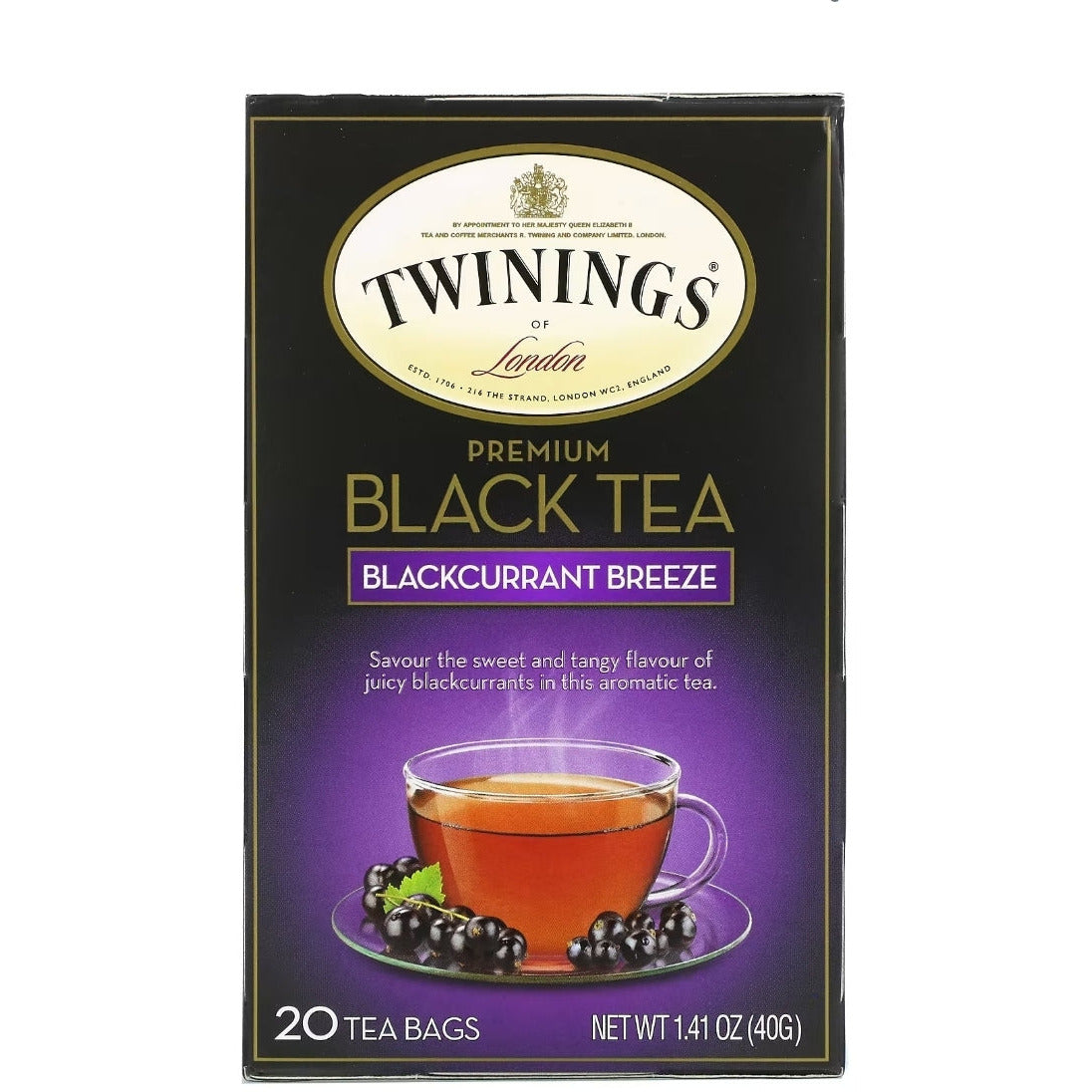 Twinings Blackcurrant Tea, 20 bags
