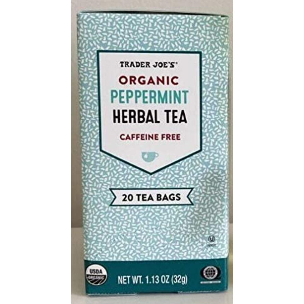 Trader Joe's Organic Peppermint Herbal Tea, 20 bags