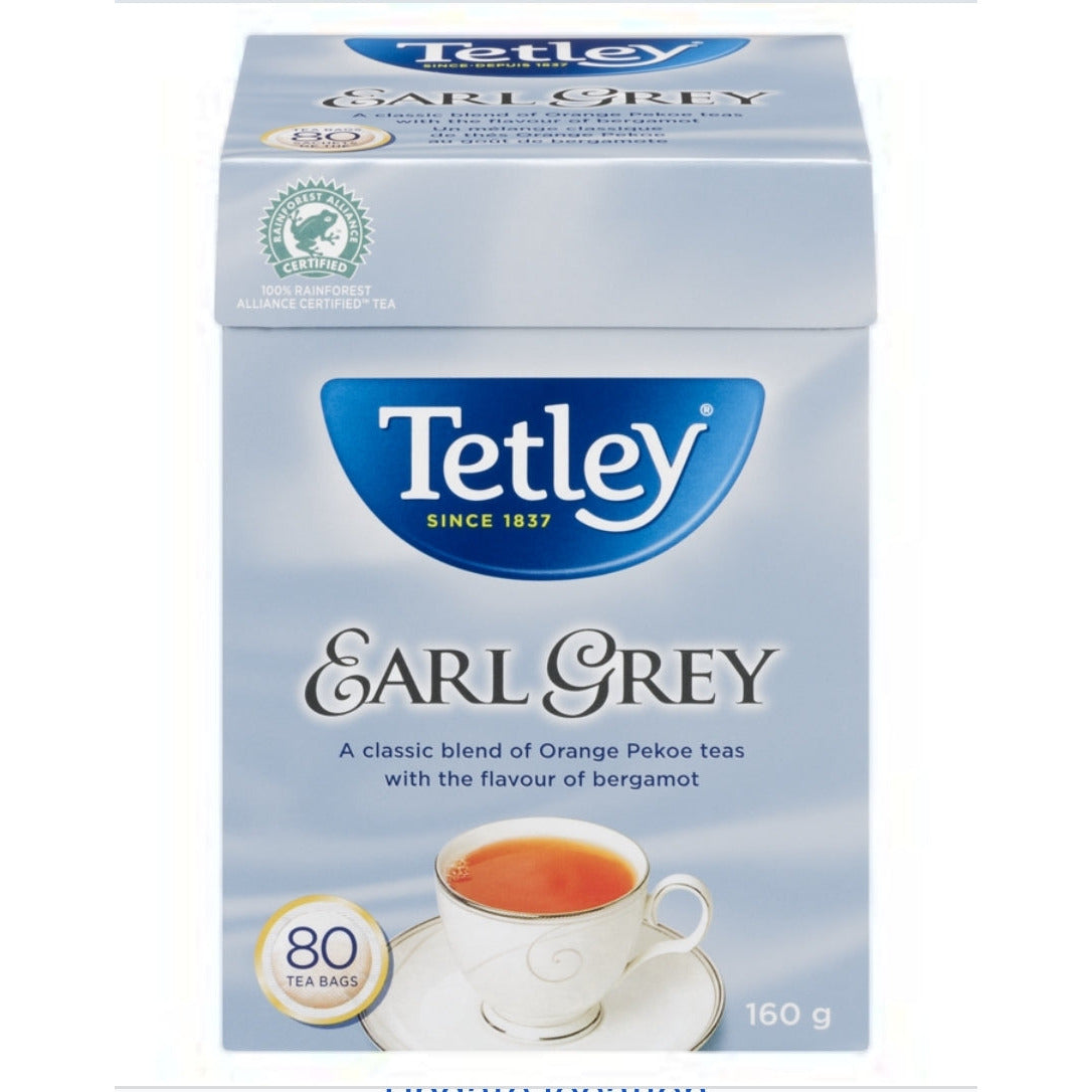 Tetley Earl Grey Tea, 80 pack