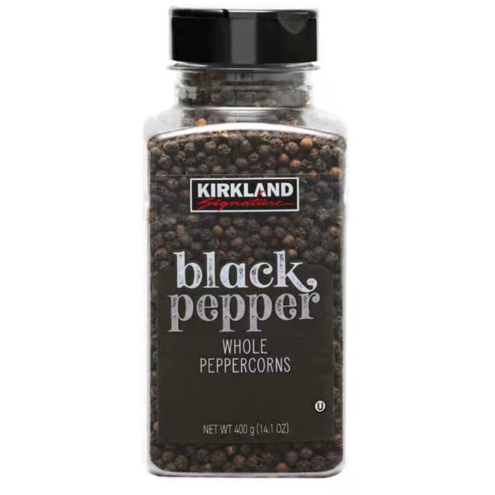 Kirkland Signature Whole Black Peppercorns, 399g