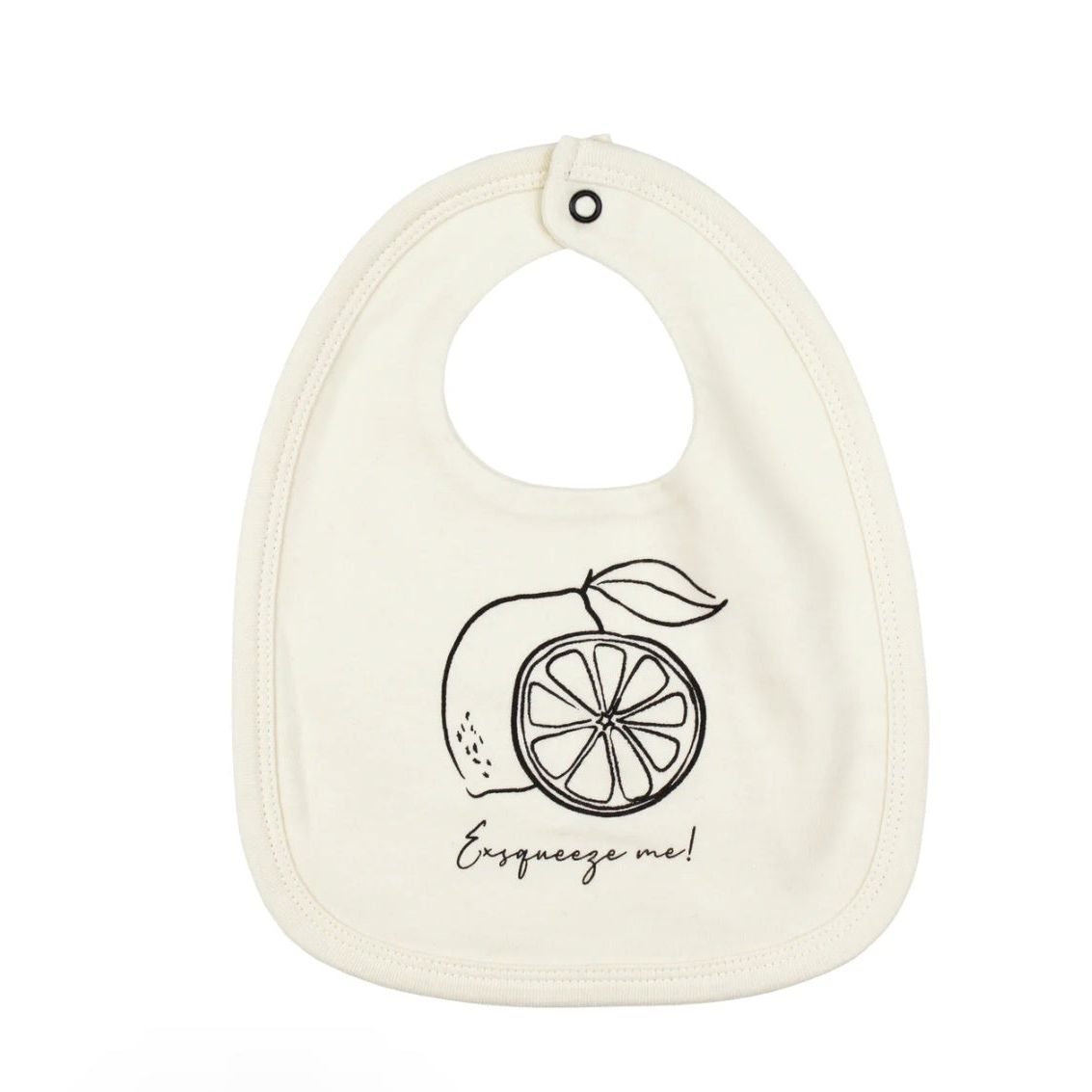 Vegging Out Organic Square Bib, Lemon