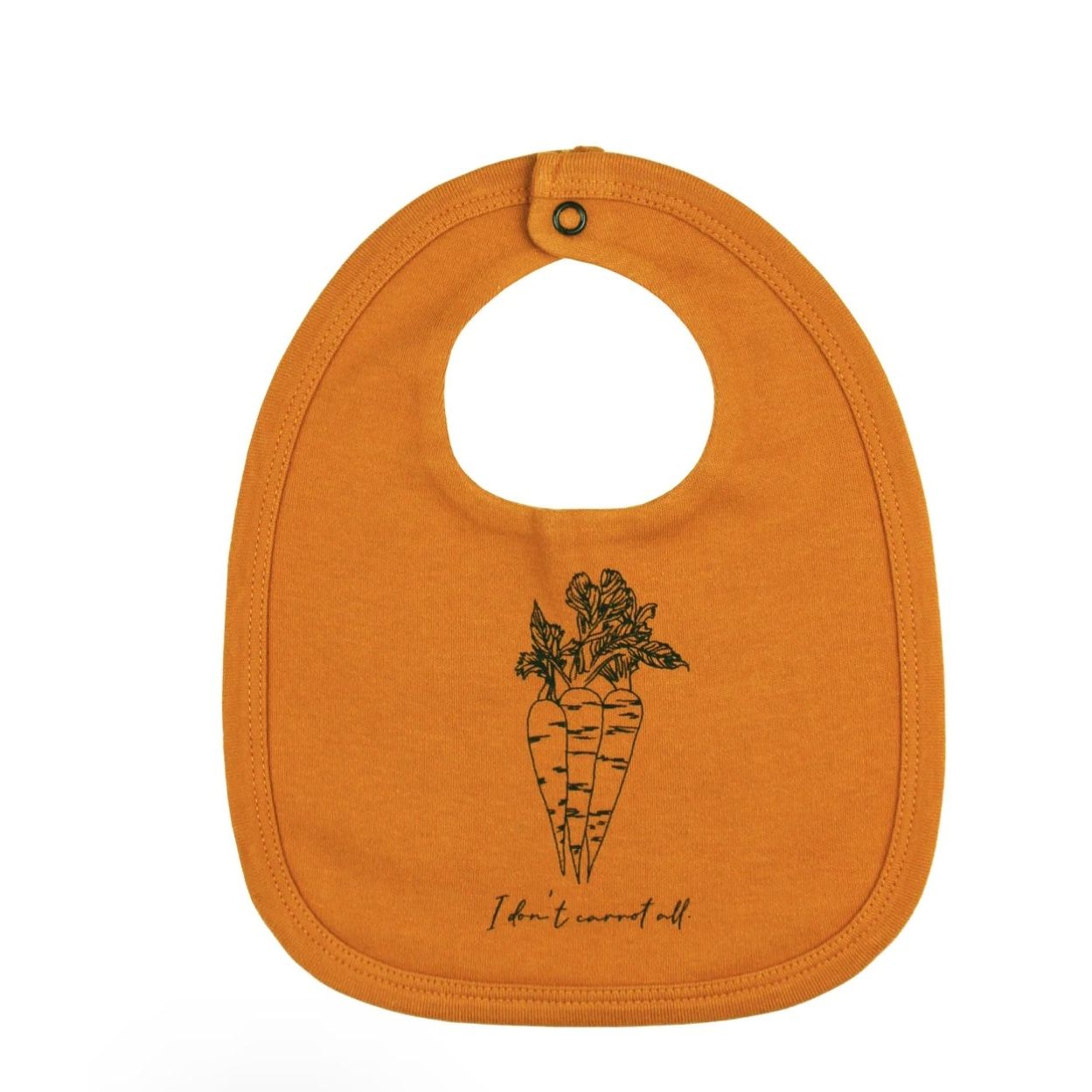 Vegging Out Organic Square Bib, Carrots