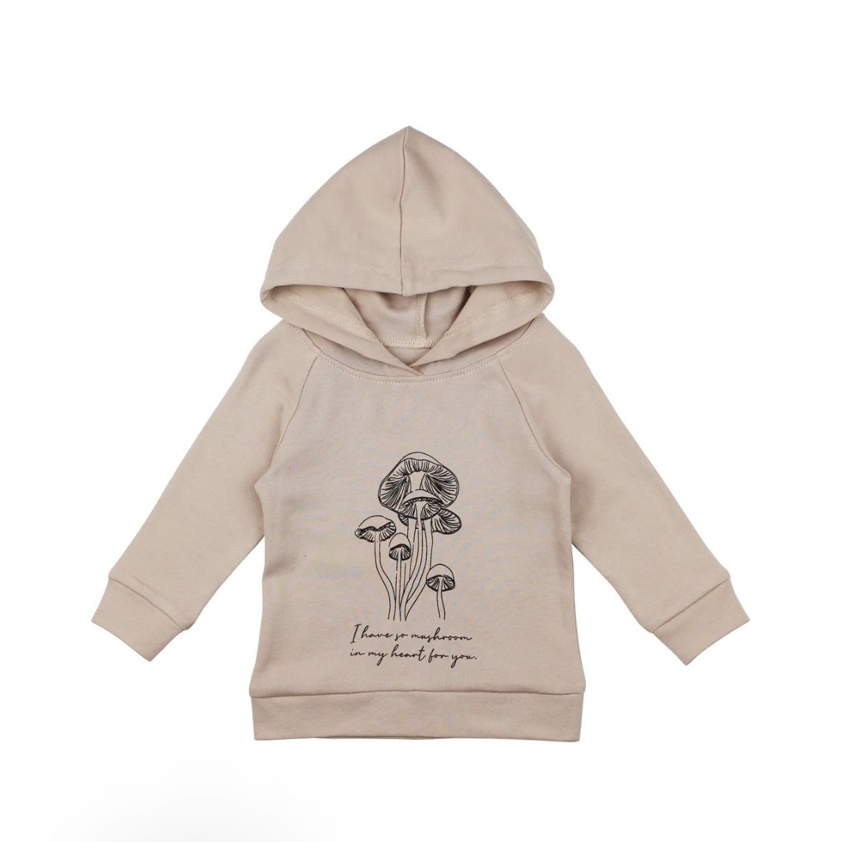 Vegging Out Raglan Hoodie, Mushrooms, 9-12m