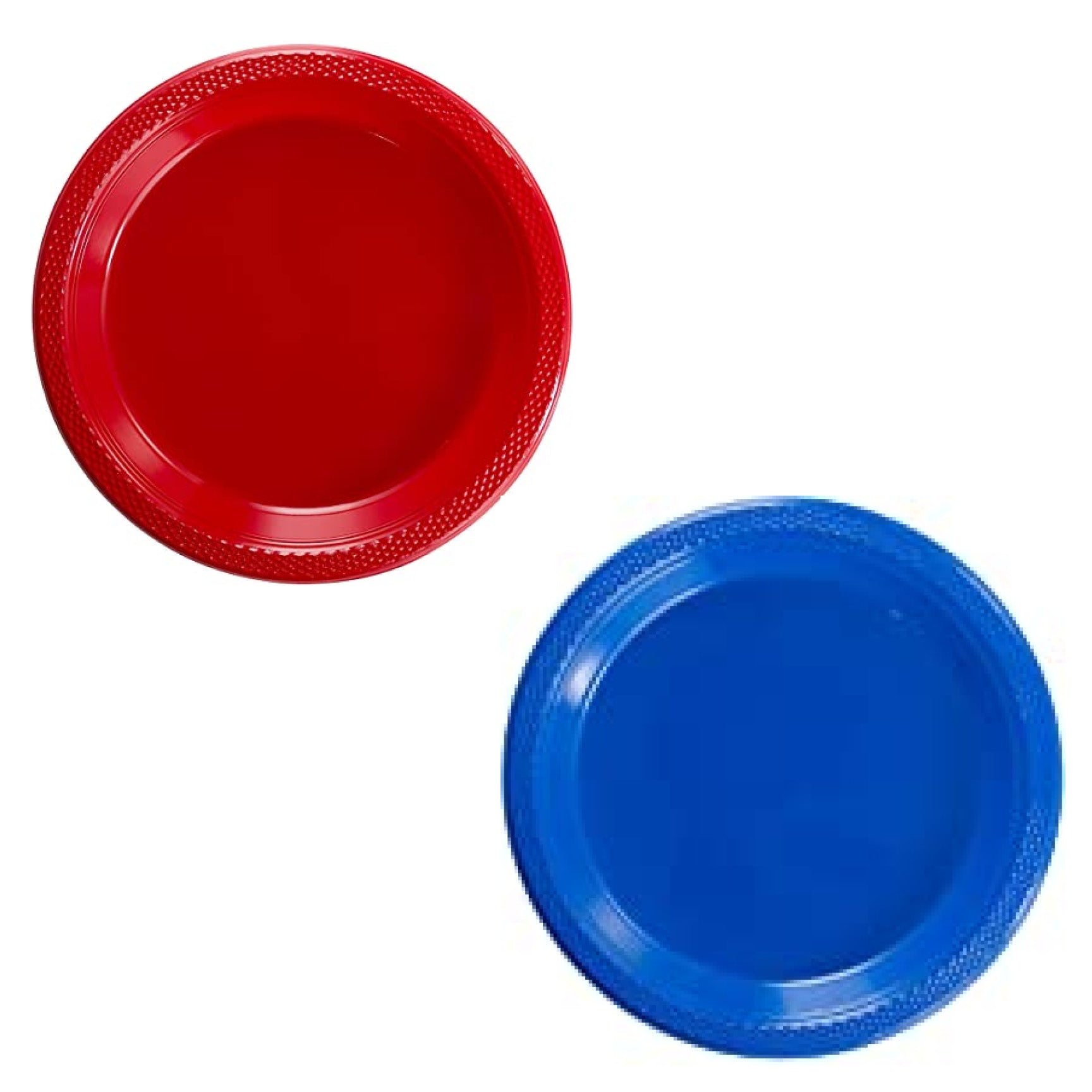 Solo Plastic Plates, Red or Blue, 9", 20/pk