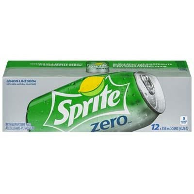 Sprite Zero Cans, 12 pack