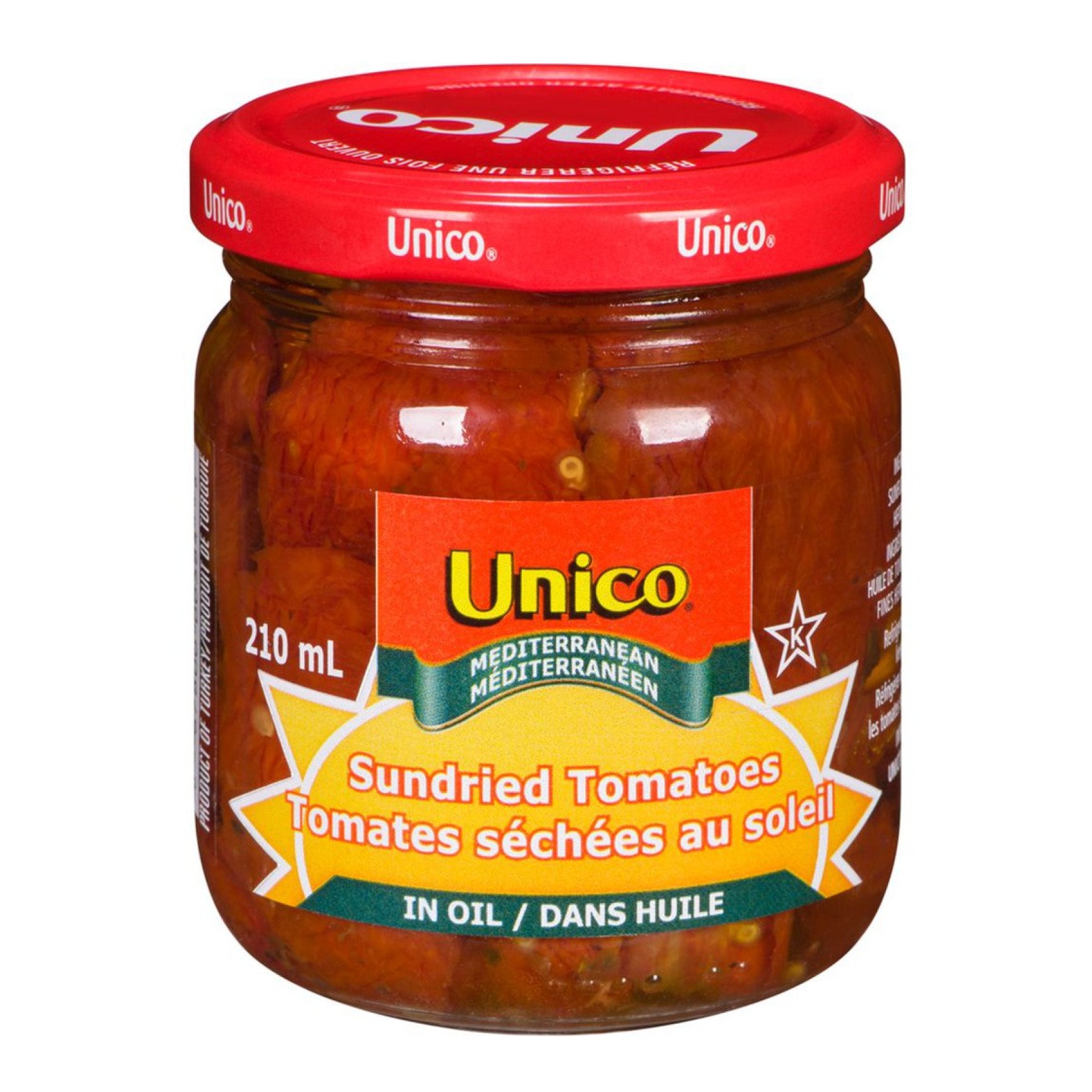 Unico Sundried Tomatoes Whole, 210 ml